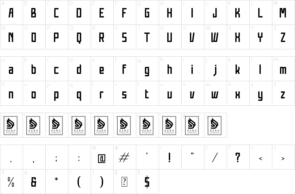 character map